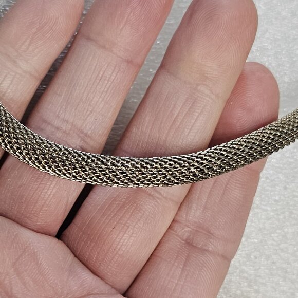 VTG Gothic Necklace Purple Faceted Pendant Magnetic Front Closure Silver Tone - Picture 6 of 10